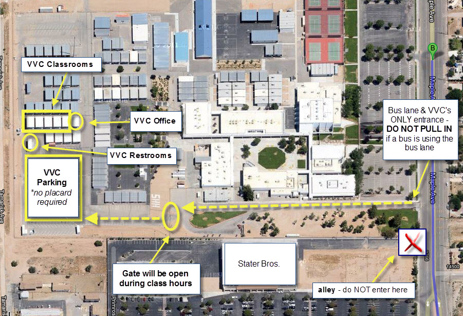 Map of Hisperia High School