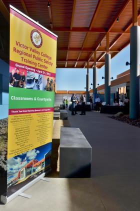 RPSTC Grand Opening - entrance and sign