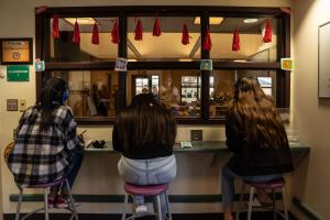 Child Development program students conducting observation